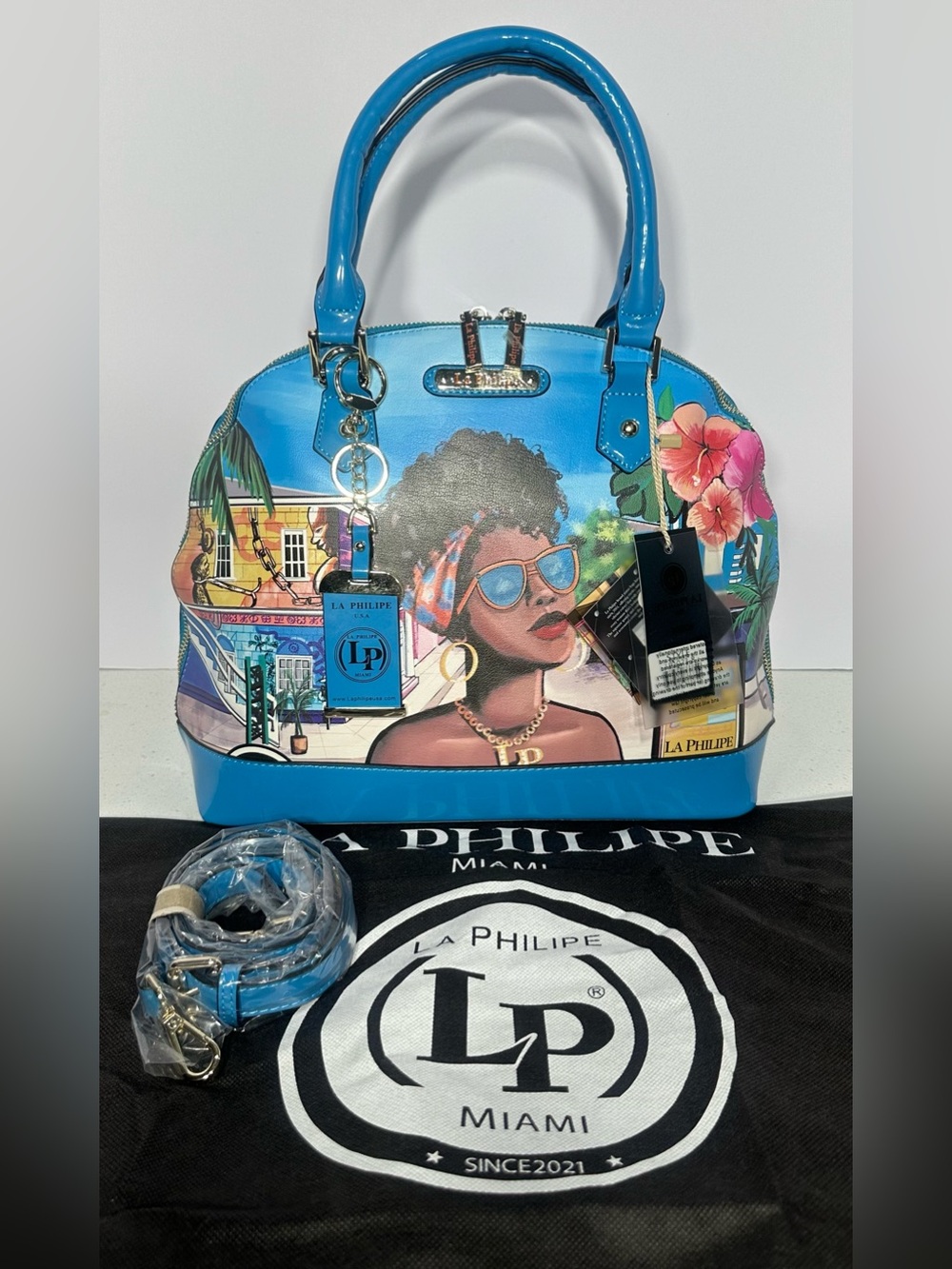 La Philipe - BLUE IN BAHAMAS " Shoulder/Handbag